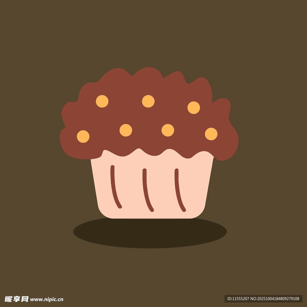 可爱巧克力纸杯蛋糕