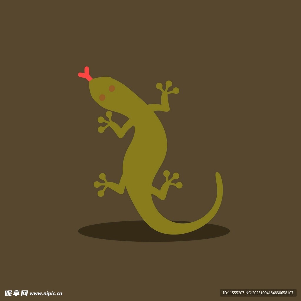 可爱壁虎卡通形象