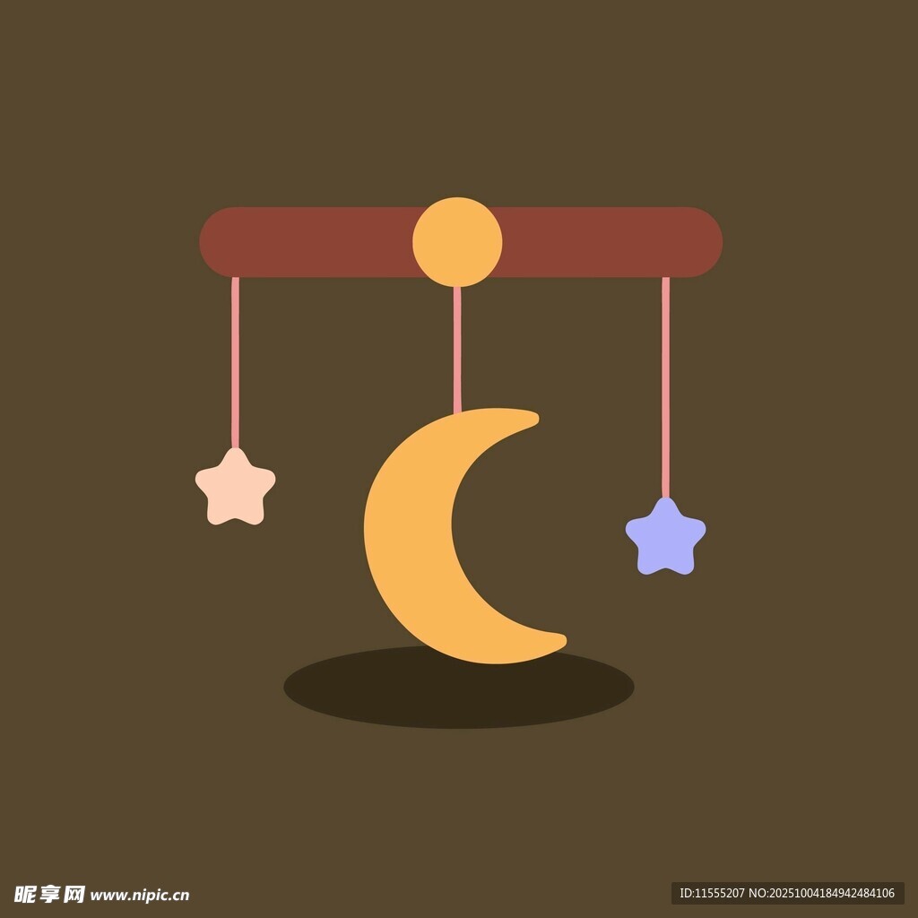 可爱月亮星星婴儿床挂饰