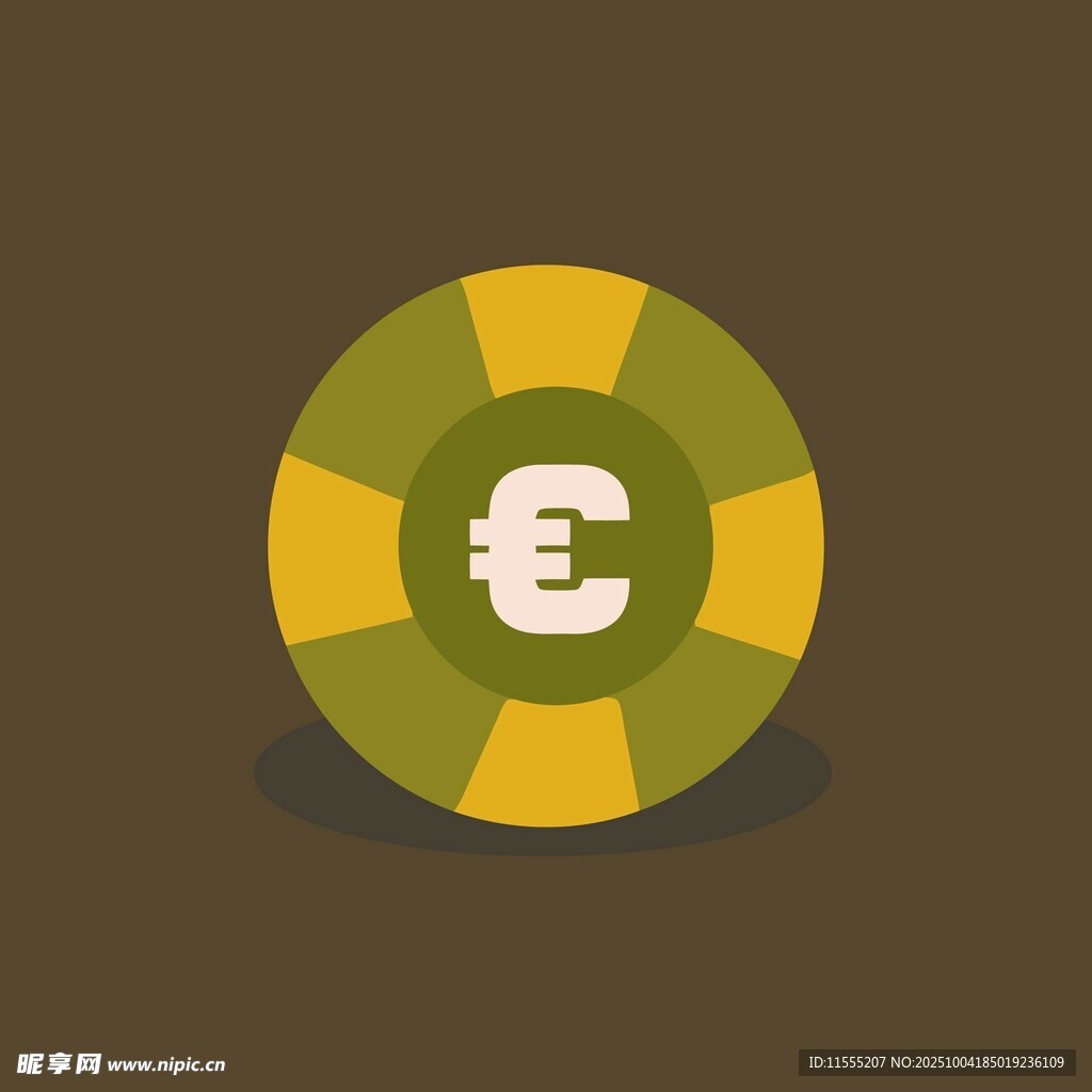 欧元符号救生圈图标