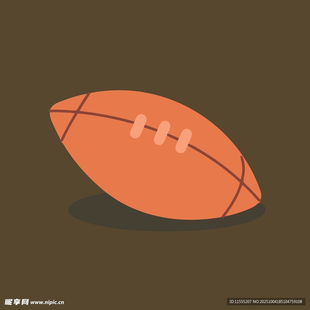 卡通橄榄球形象