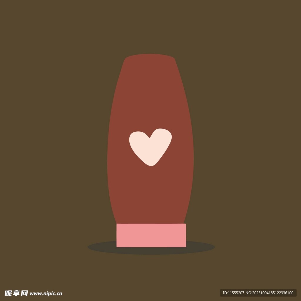 爱心图案的时尚瓶身