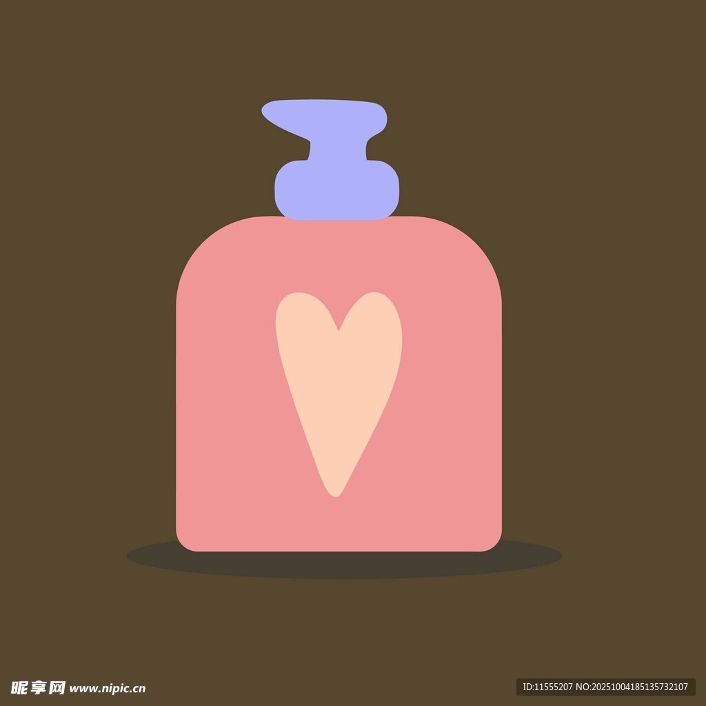 粉色爱心洗手液瓶
