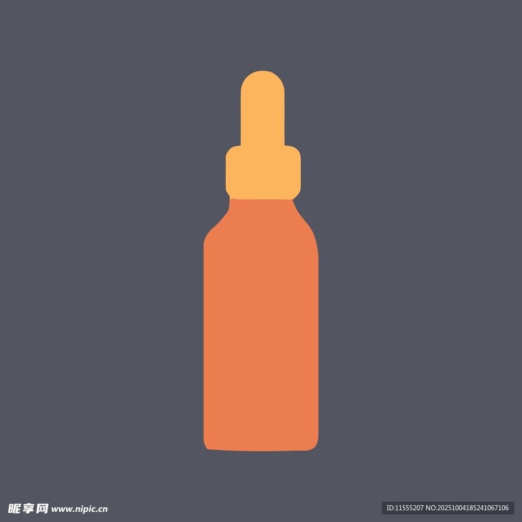 橙色滴管瓶图标