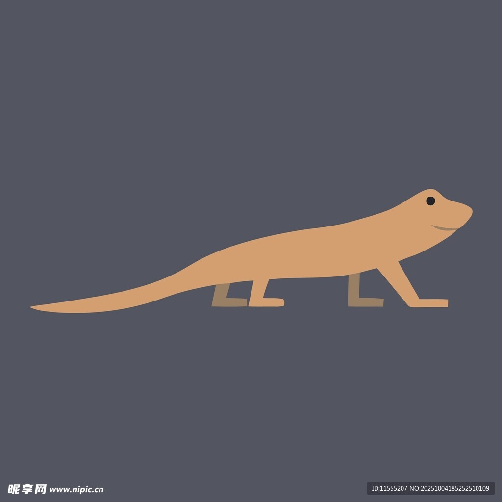 简约风格蜥蜴图案设计