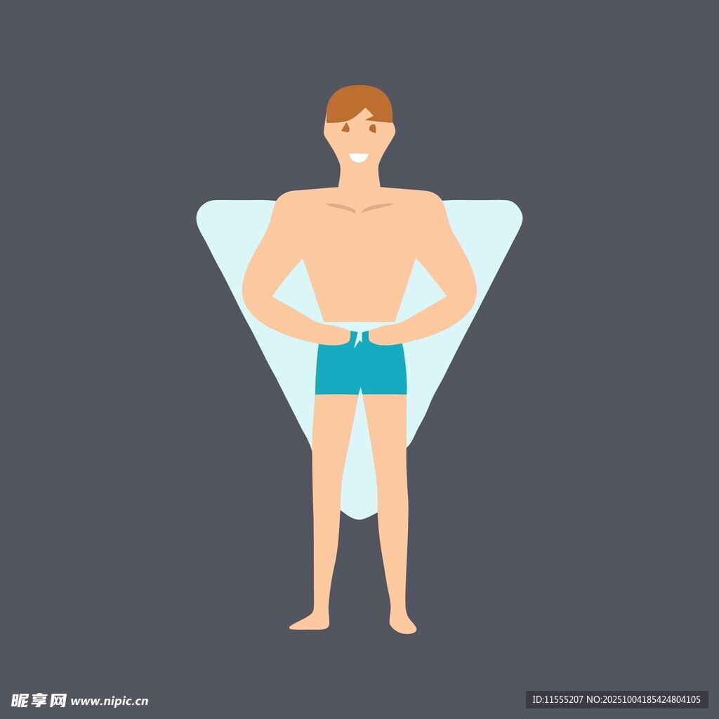 简约蓝色手提包设计图