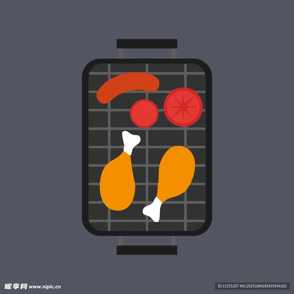 简约蓝色手提包设计图