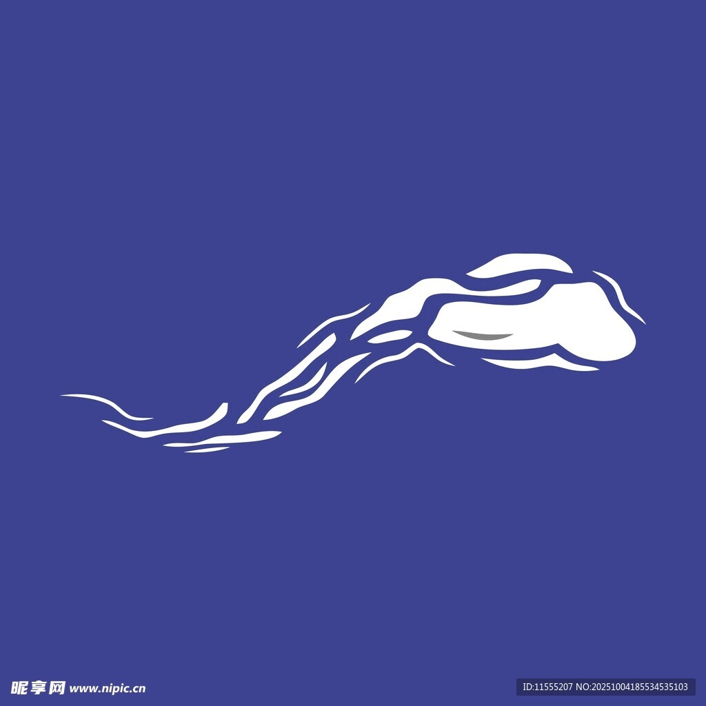 简约蓝色手提包设计图