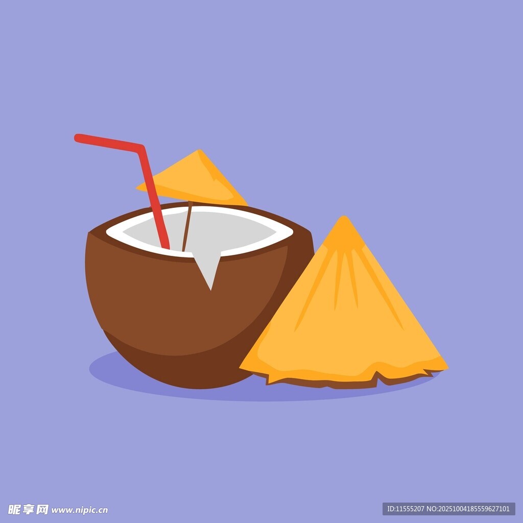 椰子与糕点的美味组合