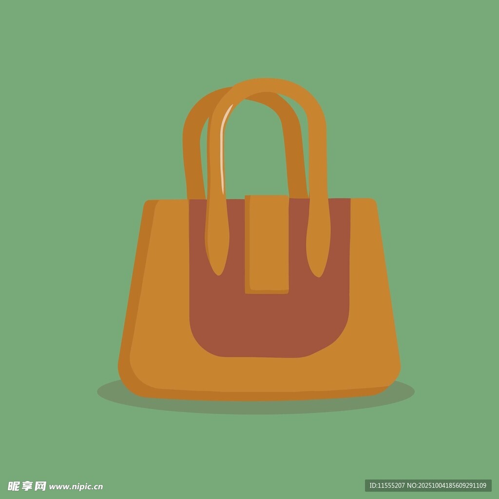 简约蓝色手提包设计图