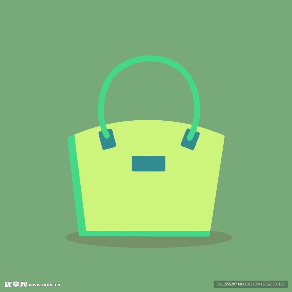 浅绿色时尚手提包