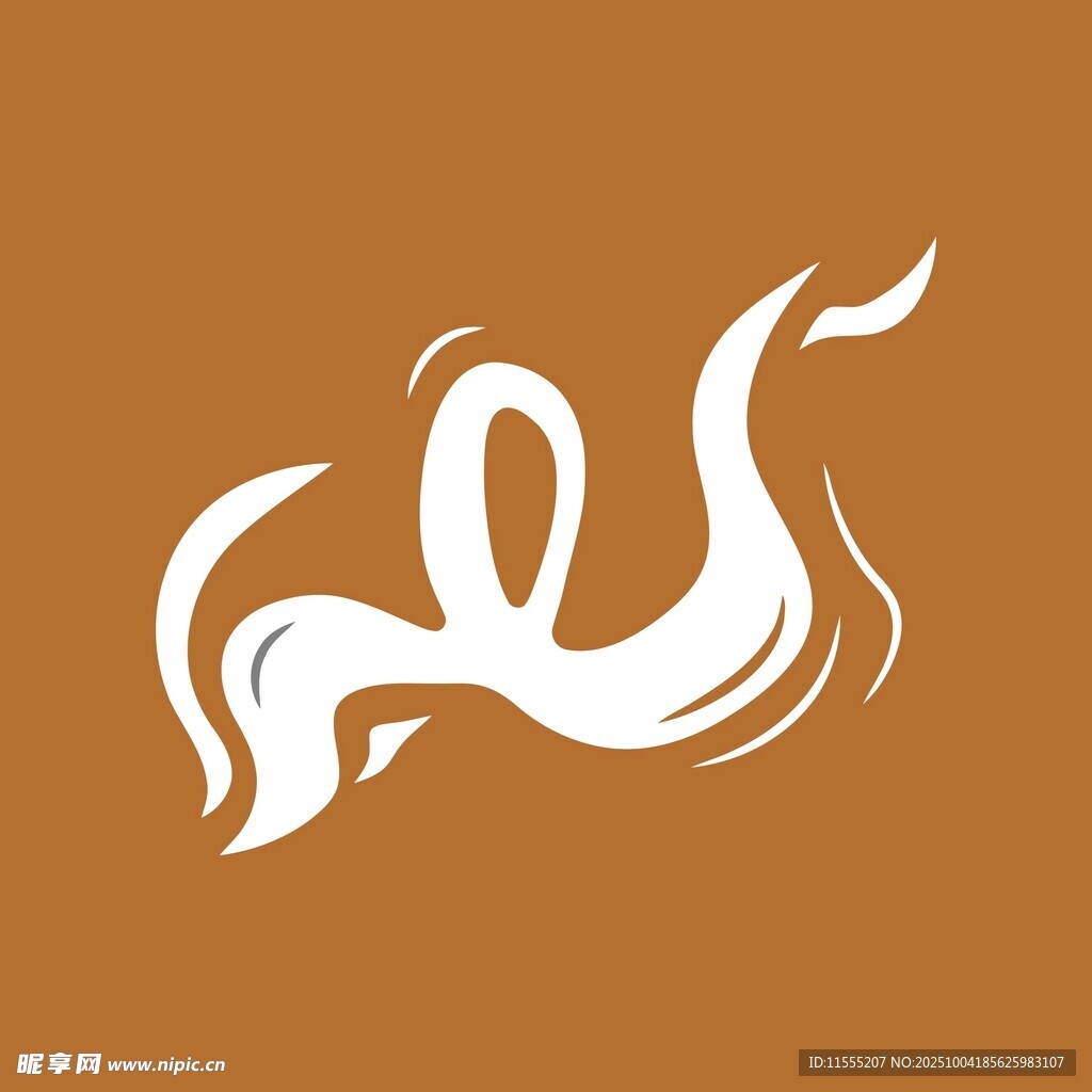 抽象飘逸曲线艺术图形