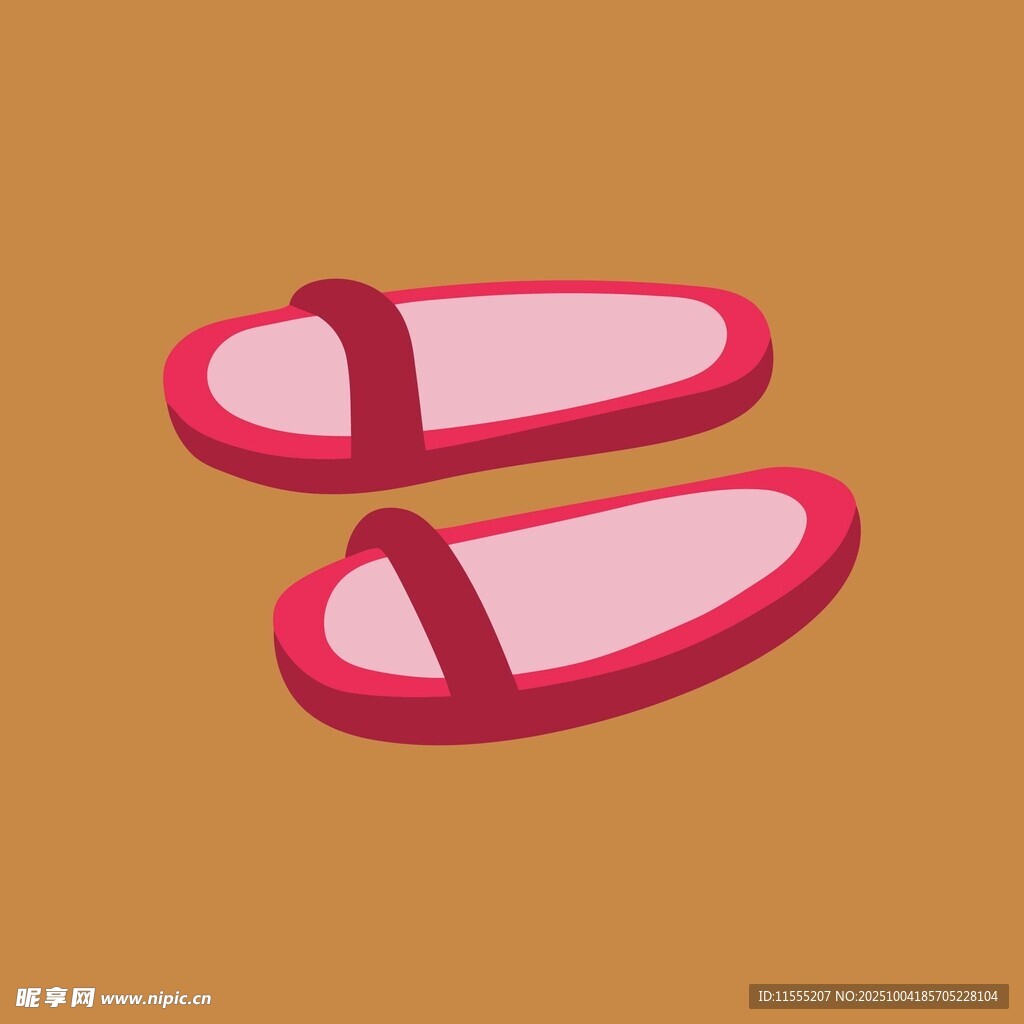 粉色简约风家居拖鞋