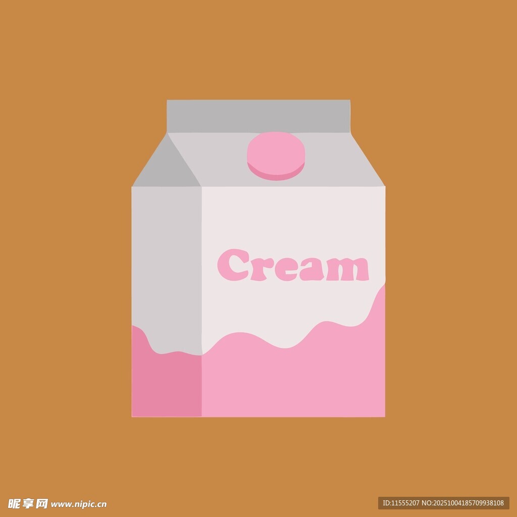 粉色奶油包装盒