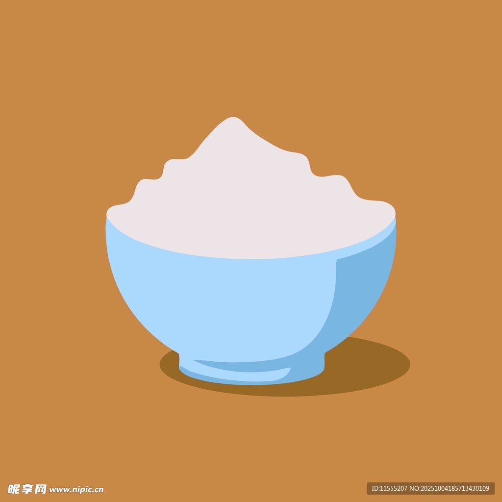 碗中的白色粉末
