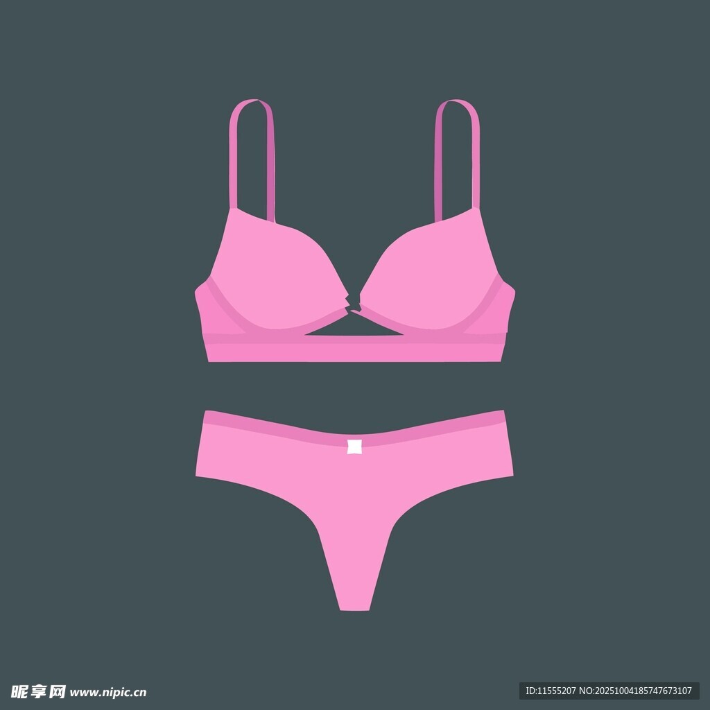 粉色女士内衣套装展示