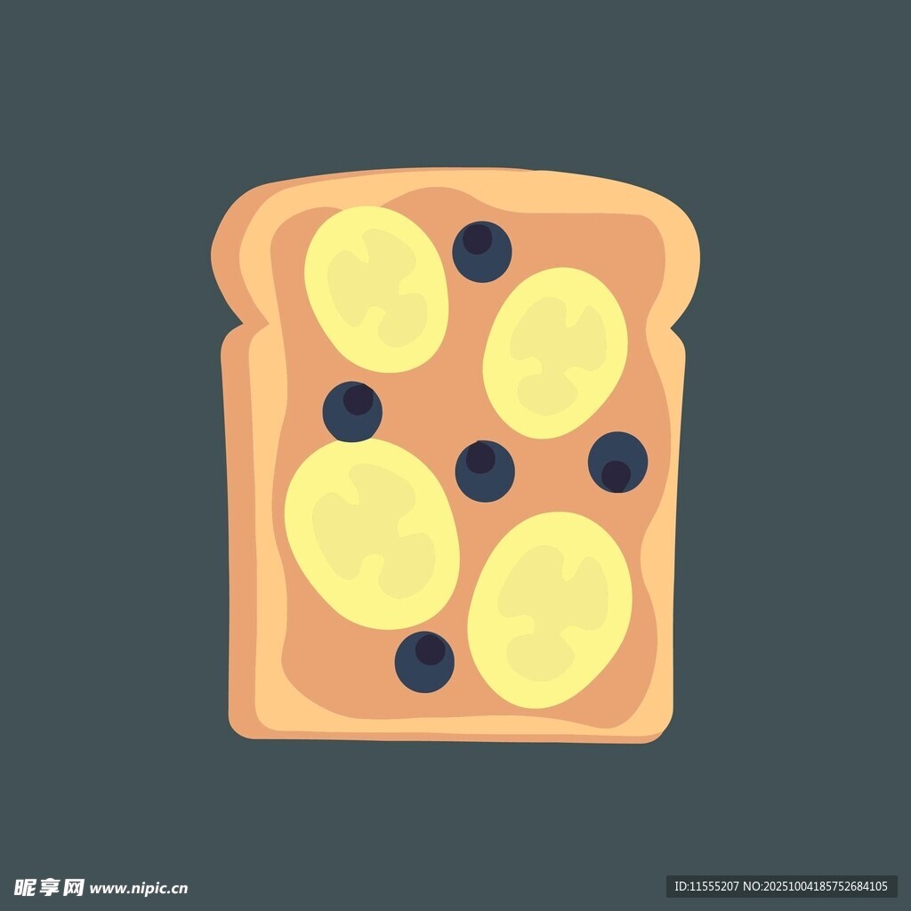 涂果酱的美味吐司