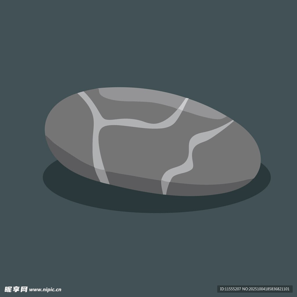 灰色纹理扁平风石头