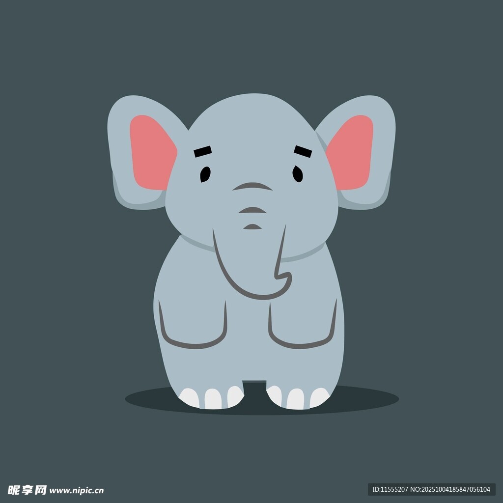可爱小象卡通形象