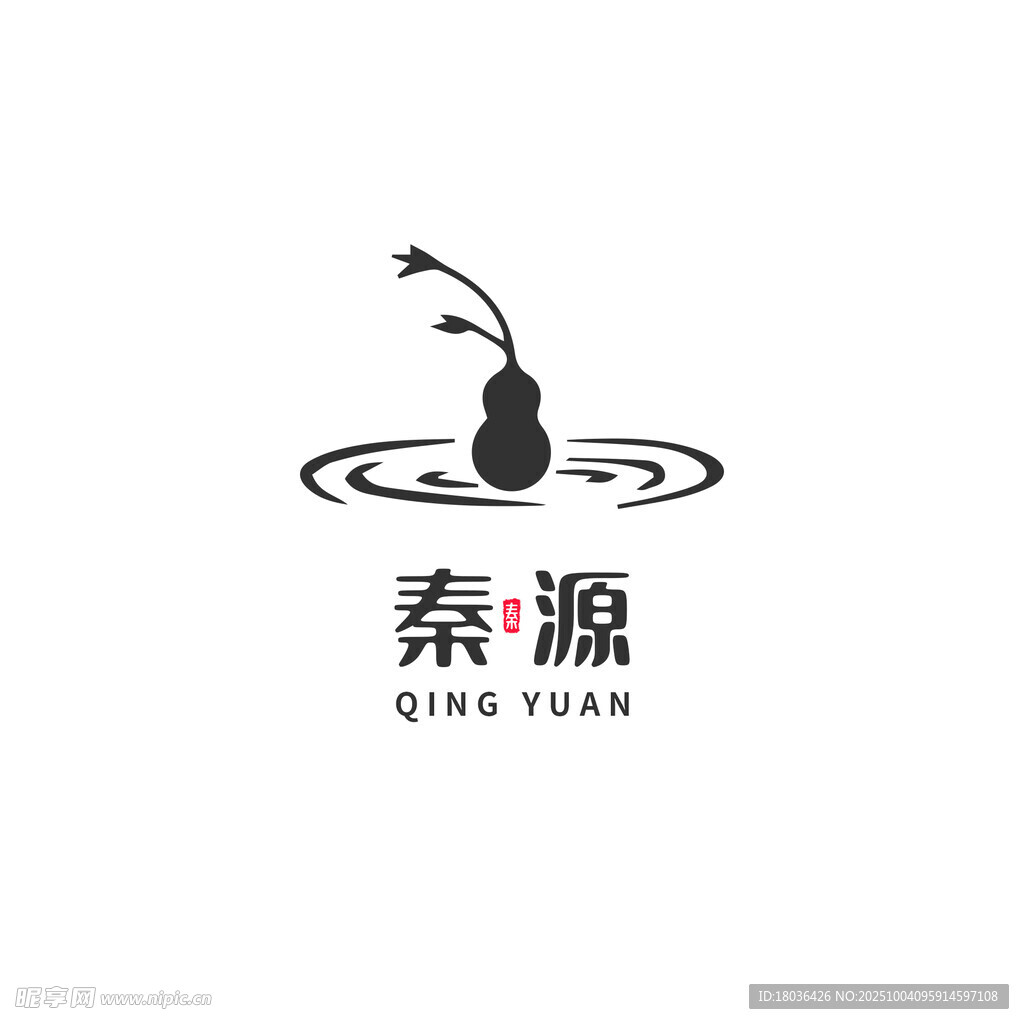 葫芦医馆简约风标志设计