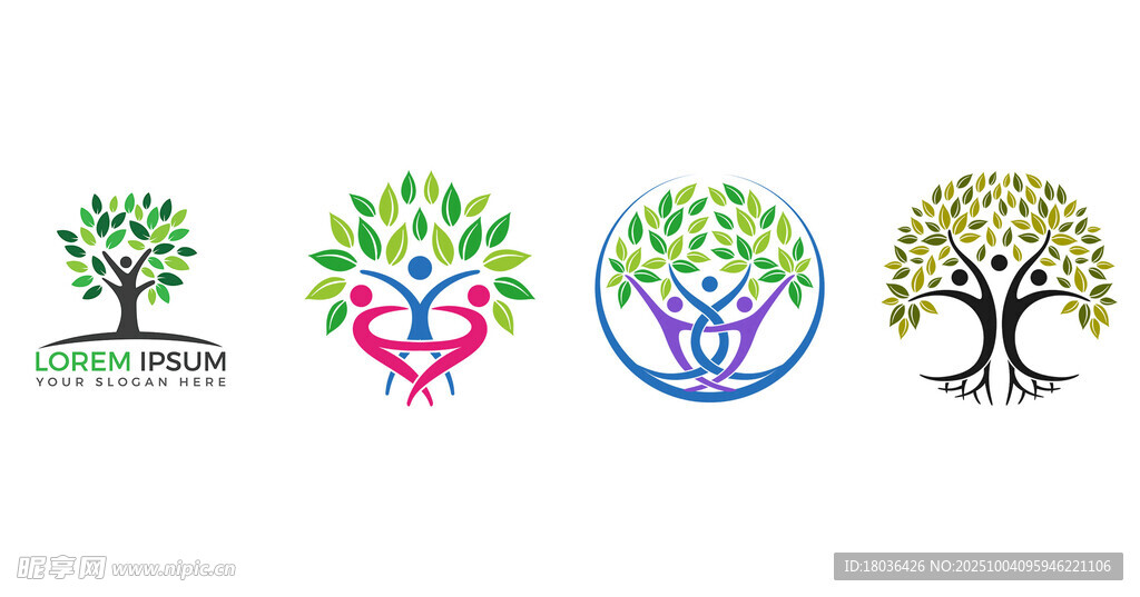 类树木标志插图成长力量png