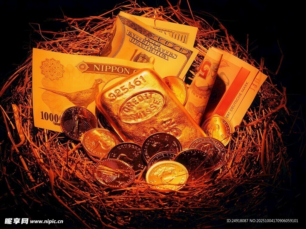 金钱背景 财富背景 货币海报