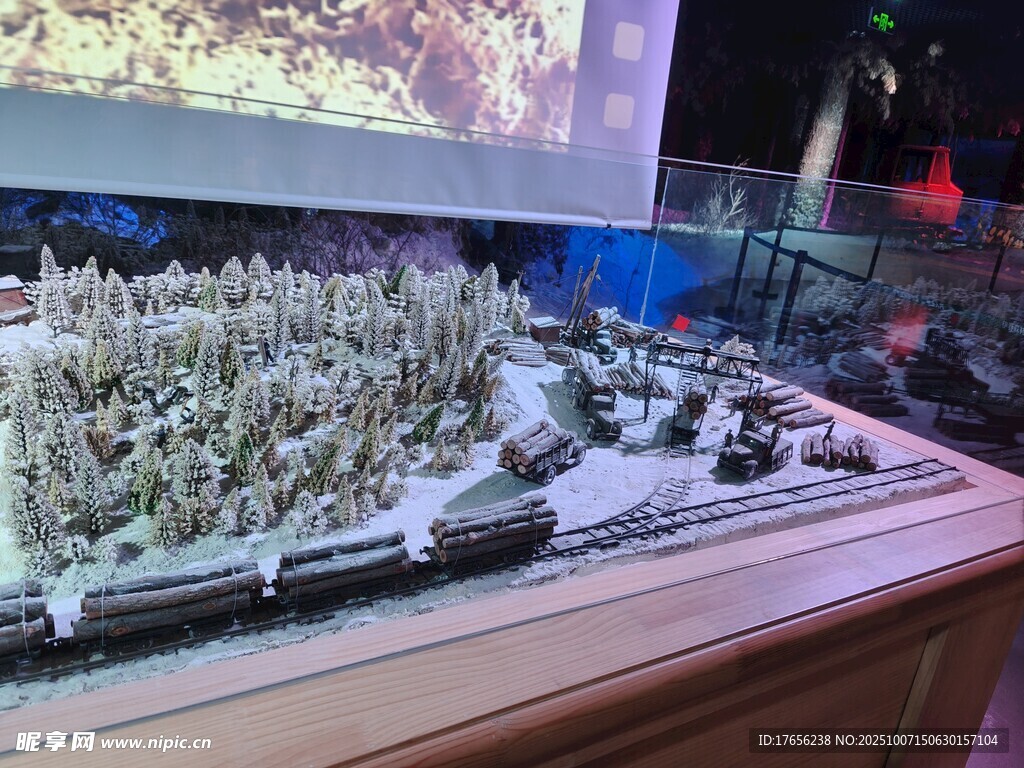 伐木模型展示