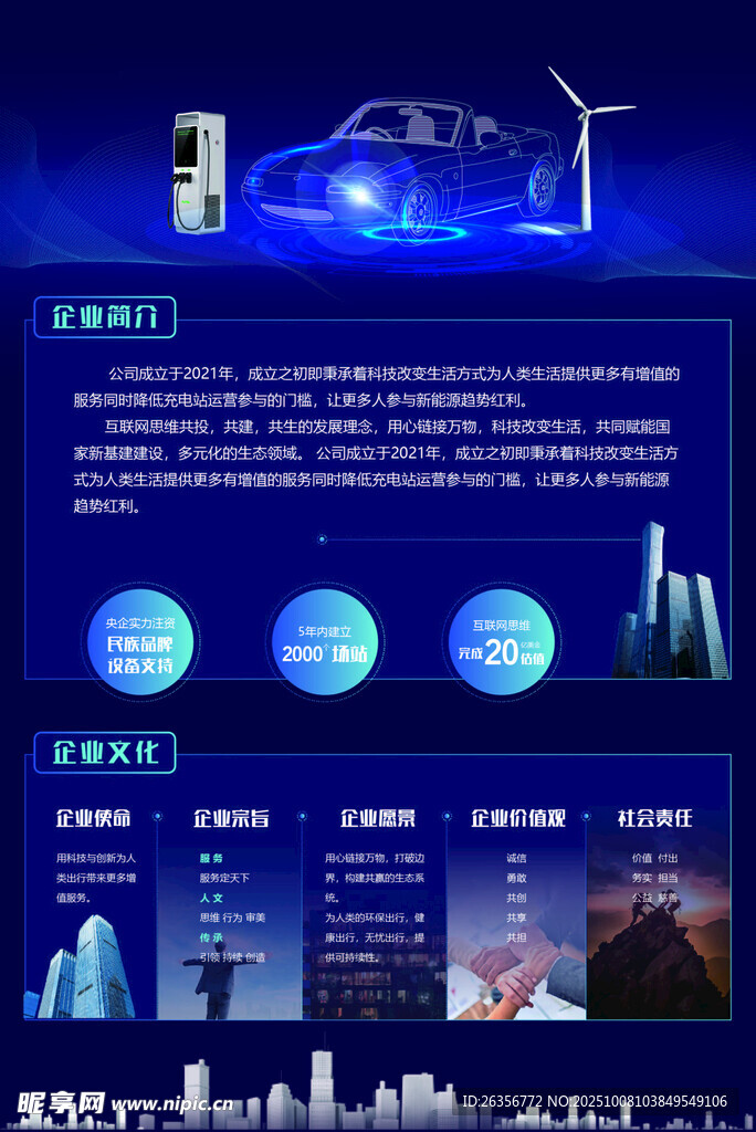 科技赋能新能源海报