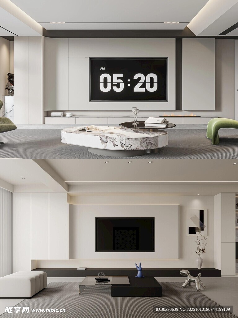 电视背景墙 客厅效果图 电视墙