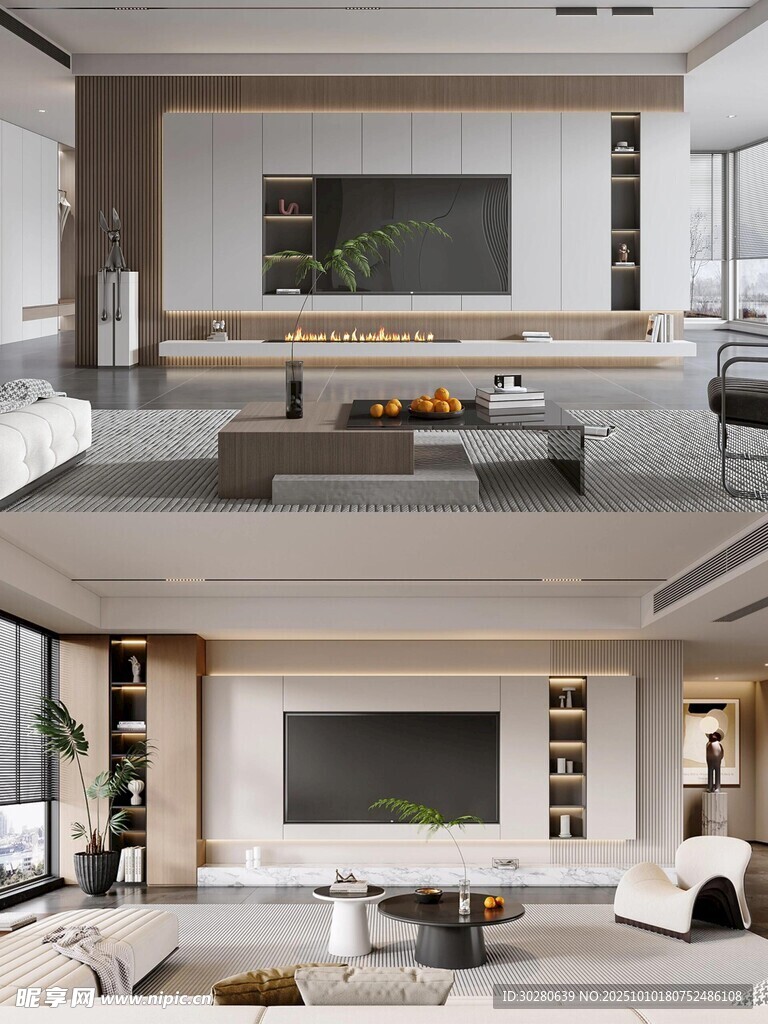 电视背景墙 客厅效果图 电视墙