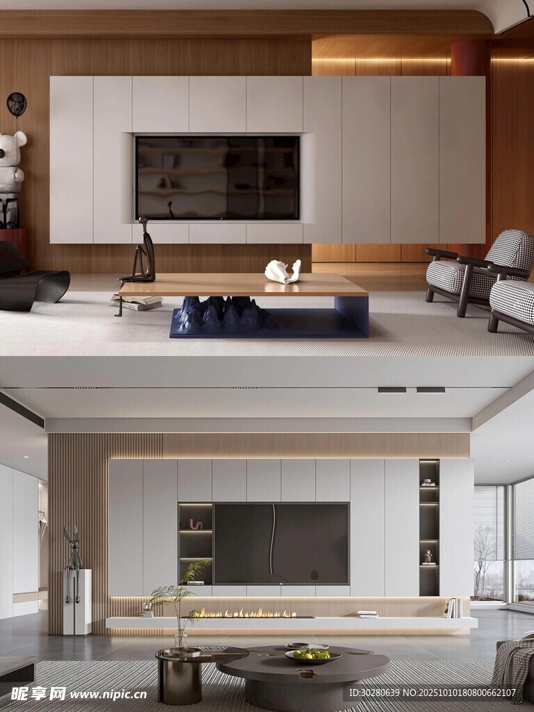 电视背景墙 客厅效果图 电视墙