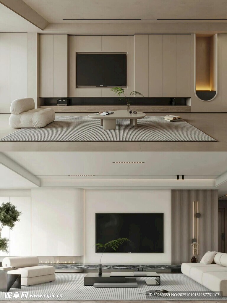 电视背景墙 客厅效果图 电视墙