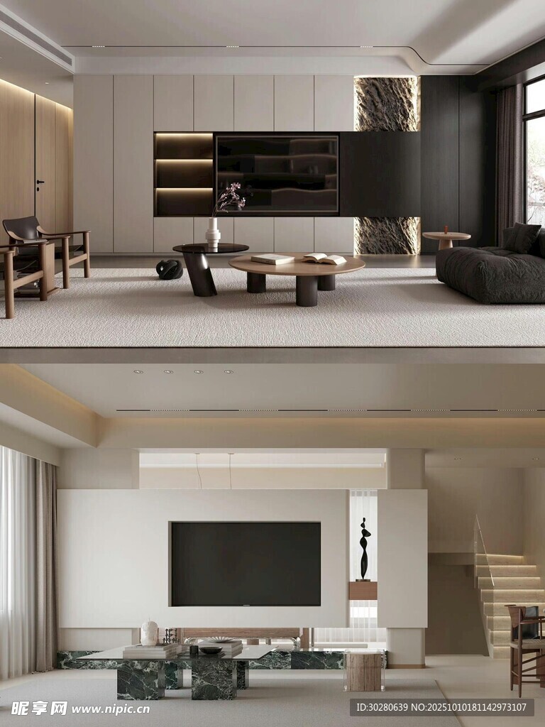 电视背景墙 客厅效果图 电视墙