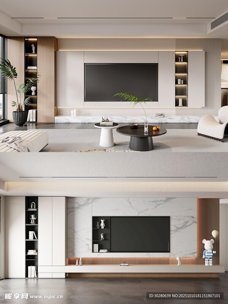 电视背景墙 客厅效果图 电视墙