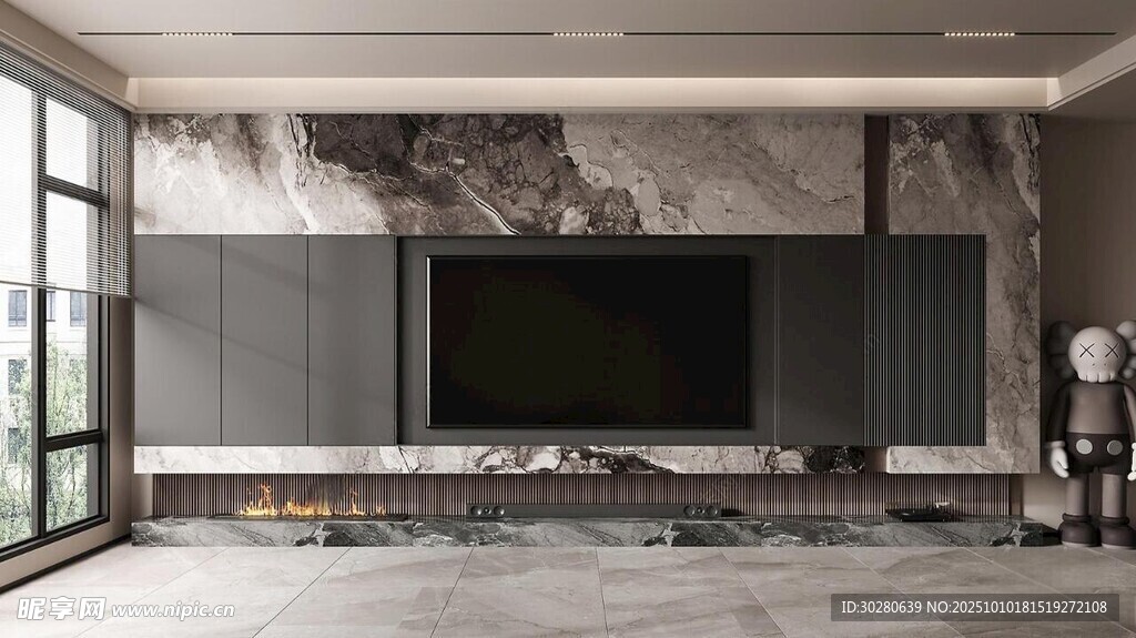 电视背景墙 客厅效果图 电视墙