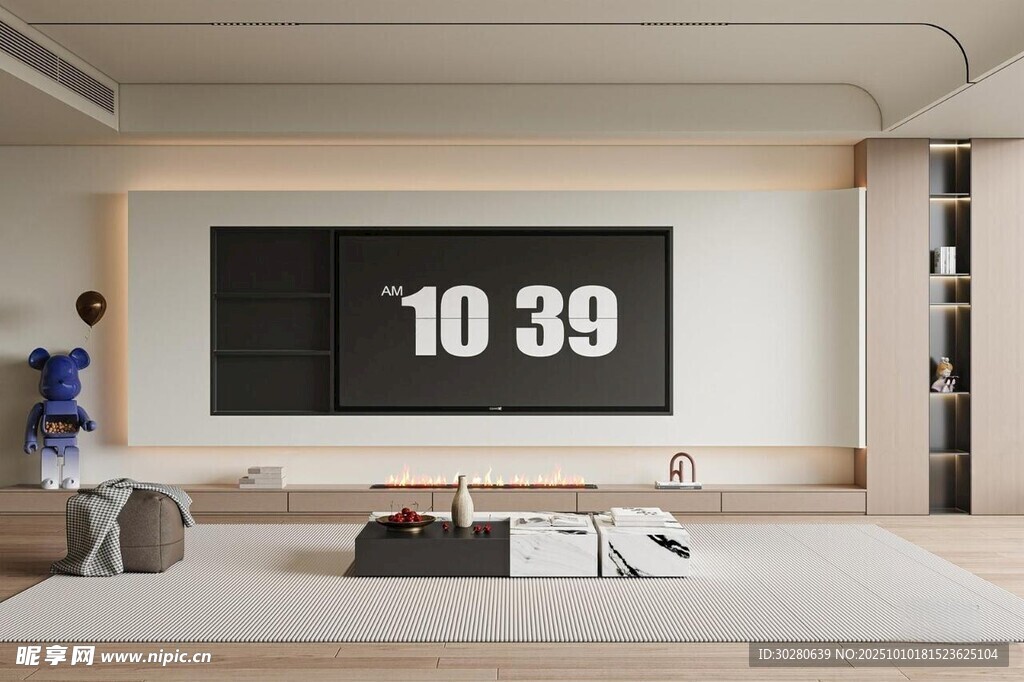 电视背景墙 客厅效果图 电视墙