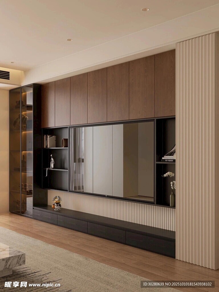 电视背景墙 客厅效果图 电视墙