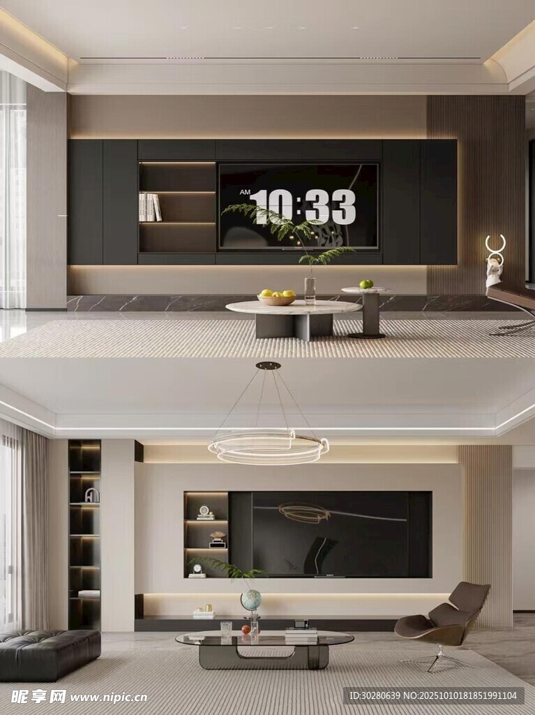 电视背景墙 客厅效果图 电视墙