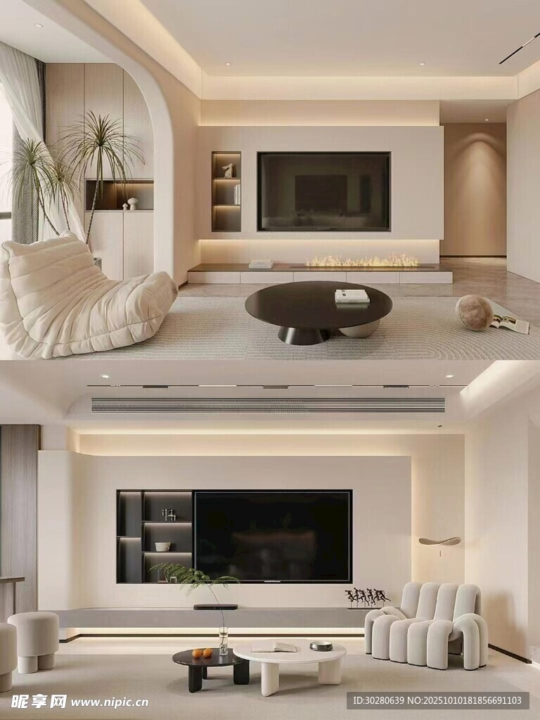 电视背景墙 客厅效果图 电视墙