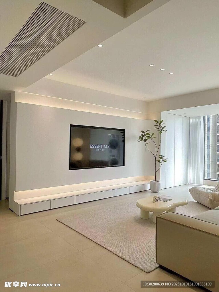 电视背景墙 客厅效果图 电视墙