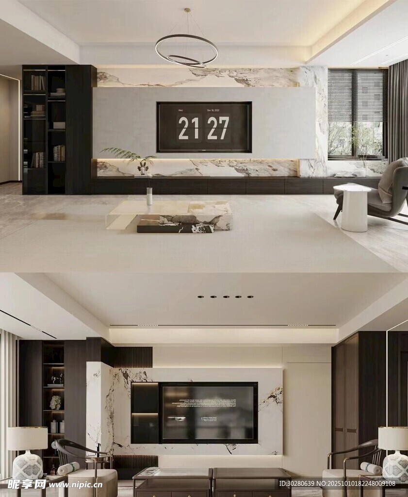 电视背景墙 客厅效果图 电视墙