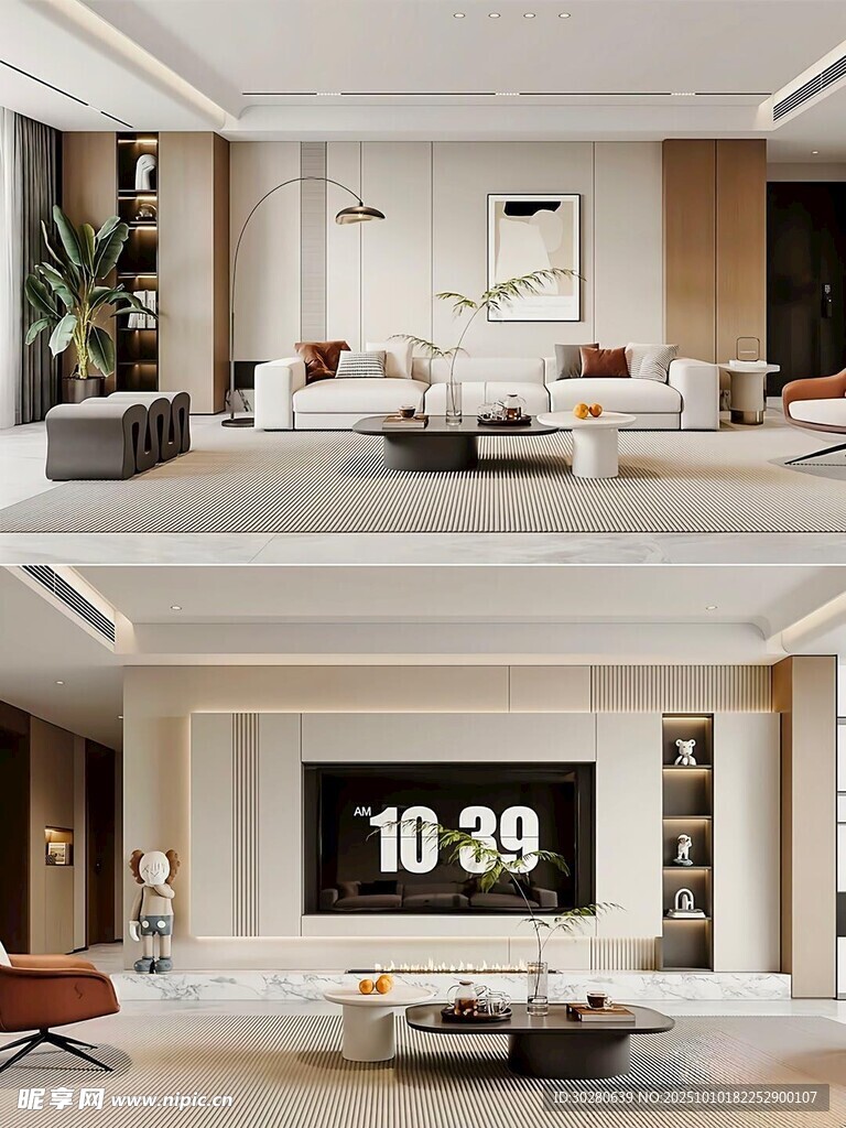 电视背景墙 客厅效果图 电视墙