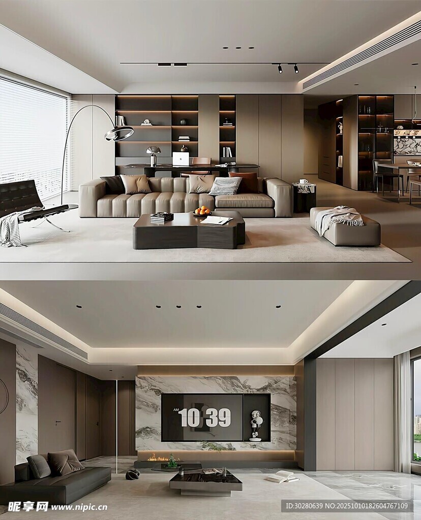 电视背景墙 客厅效果图 电视墙