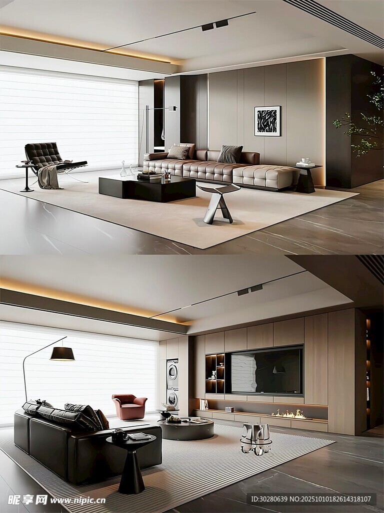 电视背景墙 客厅效果图 电视墙