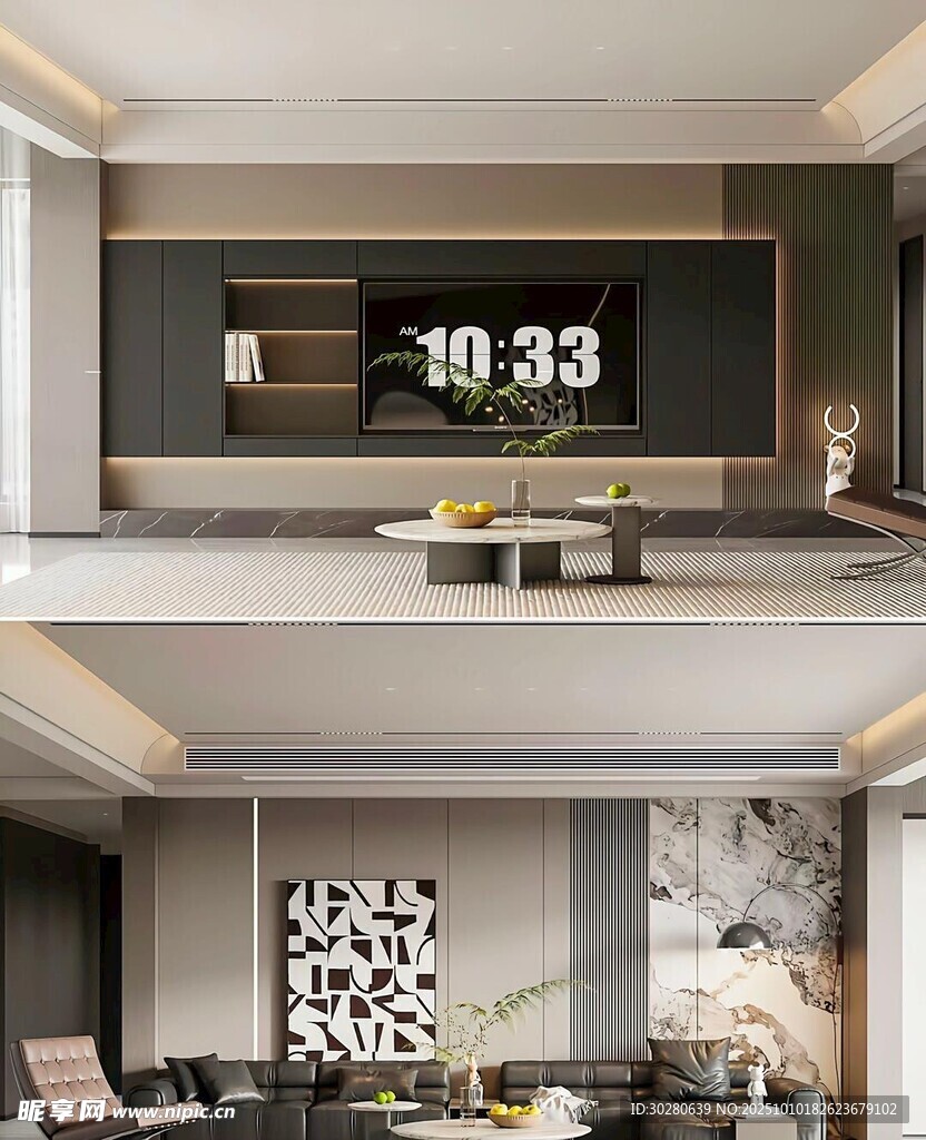 电视背景墙 客厅效果图 电视墙