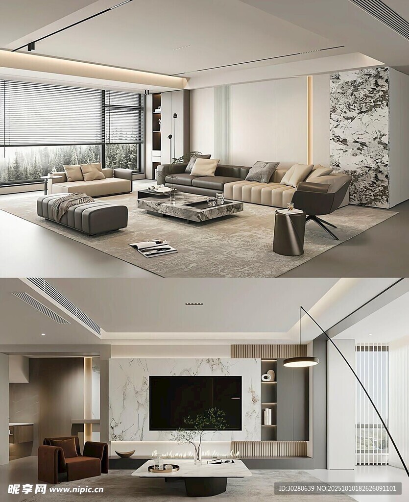 电视背景墙 客厅效果图 电视墙