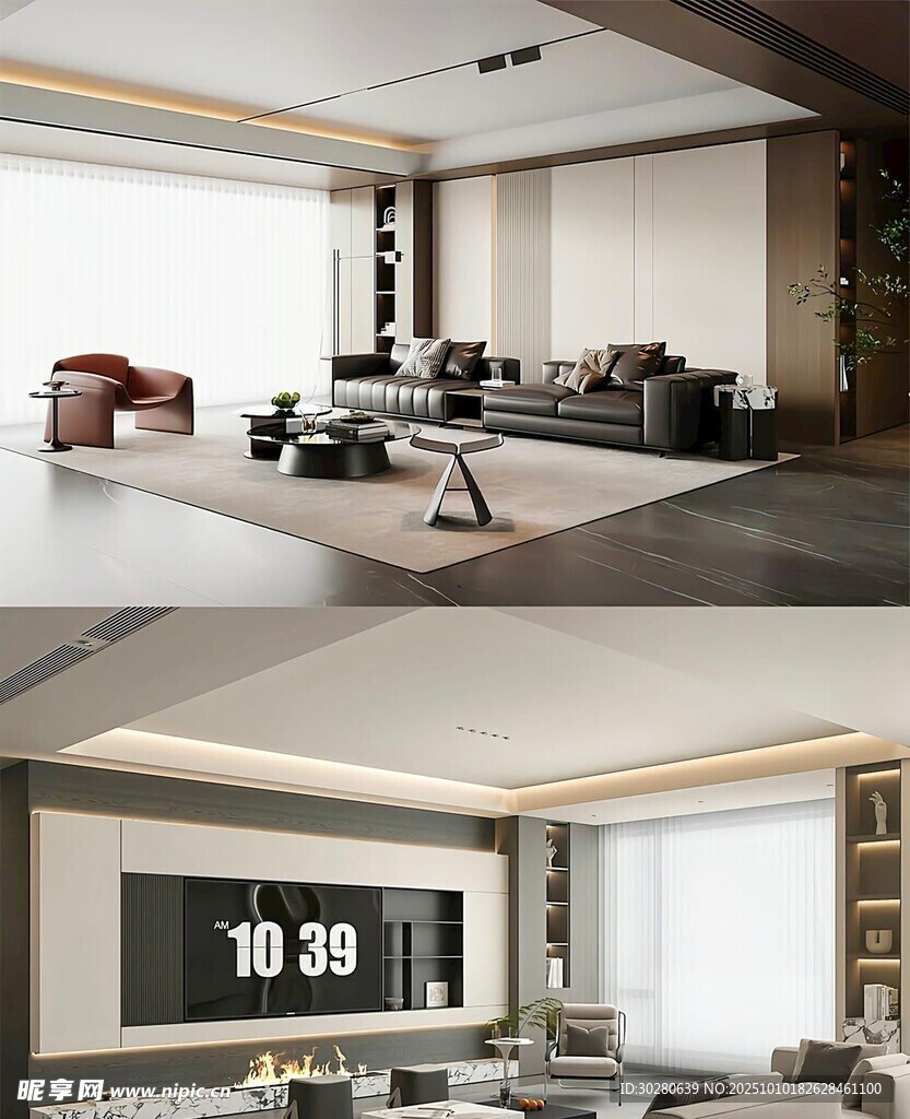 电视背景墙 客厅效果图 电视墙