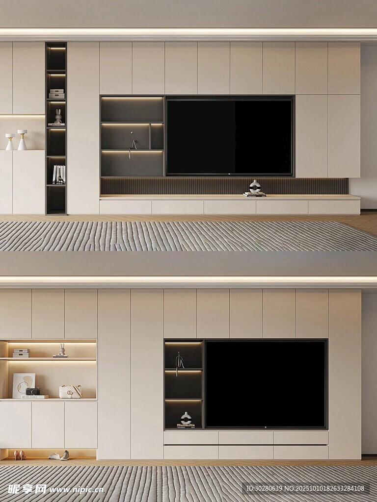 电视背景墙 客厅效果图 电视墙