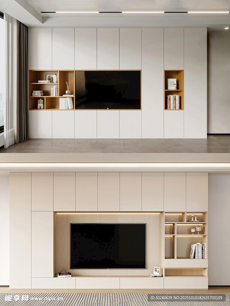 电视背景墙 客厅效果图 电视墙