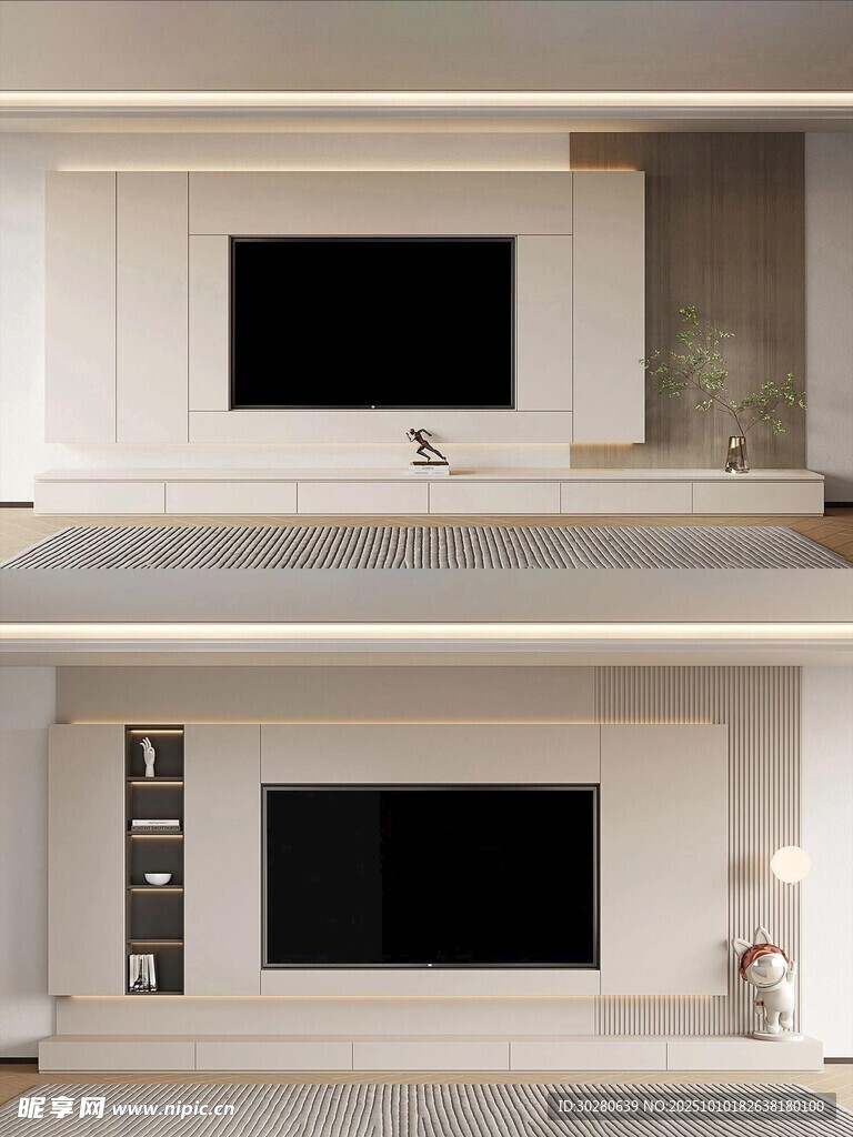 电视背景墙 客厅效果图 电视墙